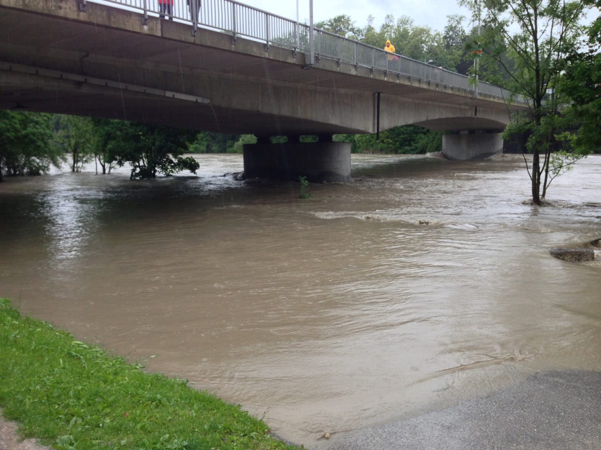 Die Schönauer Brücke in Steyr 