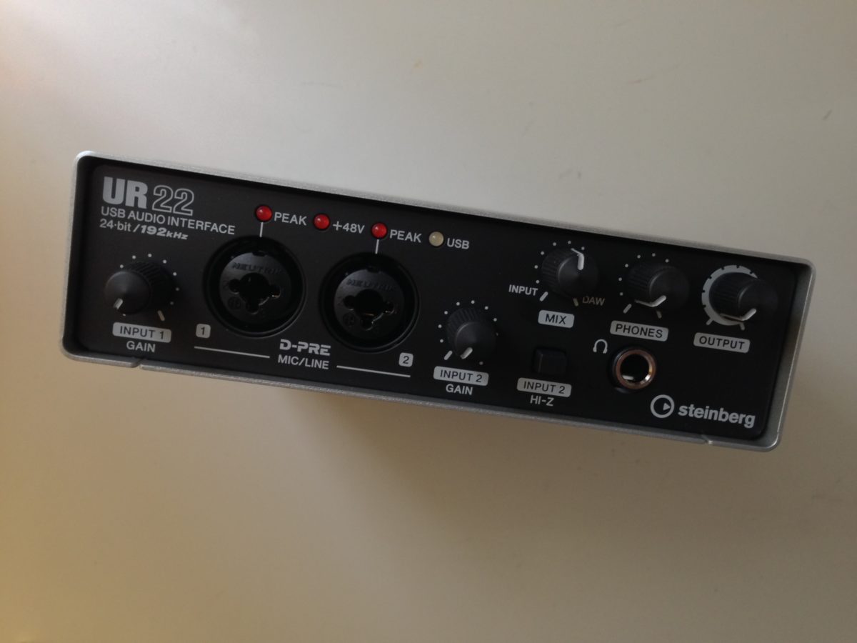Das Steinberg UR22 USB 20 Audiointerface und Mikrofon-Preamp