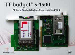 Die TechnoTrend TT-budget S-1500 DVB-S Karte inklusive CI-Modul