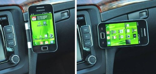 EasyMount steht für eine einfache und stabile Fixierung des Smartphones im Auto