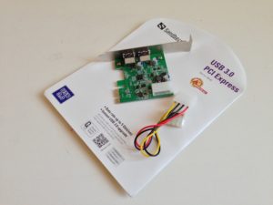 Die USB 3.0 PCI-E Karte von Sandberg