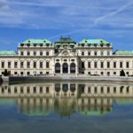 Das Schloss Belvedere am Rande des Stadtzentrums von Wien