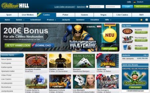 William Hill Online Casino Spiele