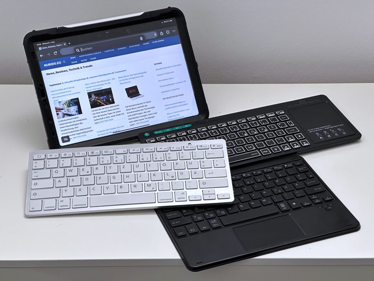Tastatur für das iPad gibt es viele, egal ob mit Smart Connector-Anschluss oder Bluetooth-Verbindung